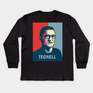 Pop art Anders Tegnell Kids Long Sleeve T-Shirt